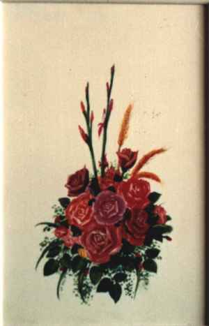Bouquet de fleurs sur fond blanc